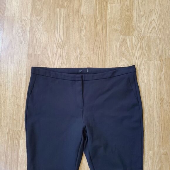 HALOGEN | Kick Flare Knit Ankle Pants - size 16 in Black - Picture 3 of 11